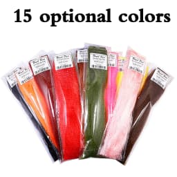 New Fly Tying Crinkled Long Synthetic Hair Kinky Strung Fuzzy Fibers for Clousers/Deceivers Pattern Streamer Fly Tying Materials