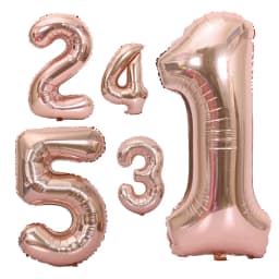 40inch Rose Gold Number Balloon Anniversary Wedding Party Decoration Digital Foil Balloons Inflatable Helium Balon Toy Wholesale