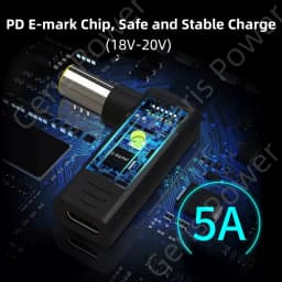 USB 3.1 Type C USB-C to DC Power Adapter PD Emulator Trigger Plug Connector Converter for Asus Hp Dell Acer Notebook Pc