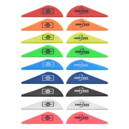 36pcs 2inch Rubber Arrow Feathers Archery Compound Recurve Bow Shooting High Speed Feather for Outdoor Bow Hunting Accessories