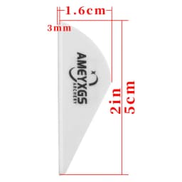 36pcs 2inch Rubber Arrow Feathers Archery Compound Recurve Bow Shooting High Speed Feather for Outdoor Bow Hunting Accessories