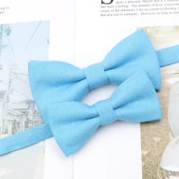 New Light Color Parent-Child Bow Tie Cotton Kids Men Casual Butterfly Cravat White Blue Pink Bowtie Wedding Dinner Accessory