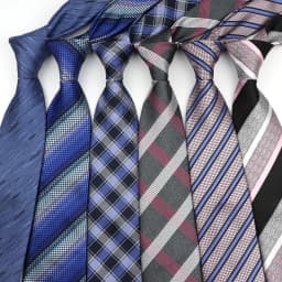 New Men's Tie Fashion Classic Polyester Stripe Paisley Red Blue Purple Wedding Party Designer Business 8cmJacquard Woven Necktie