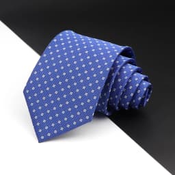 New Men's Tie Fashion Classic Polyester Stripe Paisley Red Blue Purple Wedding Party Designer Business 8cmJacquard Woven Necktie