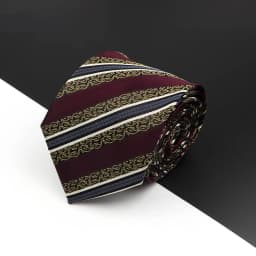 New Men's Tie Fashion Classic Polyester Stripe Paisley Red Blue Purple Wedding Party Designer Business 8cmJacquard Woven Necktie