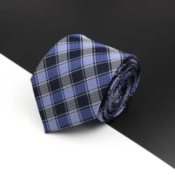 New Men's Tie Fashion Classic Polyester Stripe Paisley Red Blue Purple Wedding Party Designer Business 8cmJacquard Woven Necktie