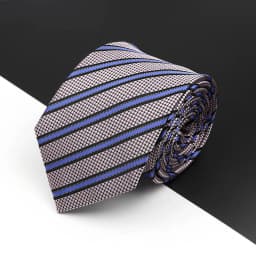 New Men's Tie Fashion Classic Polyester Stripe Paisley Red Blue Purple Wedding Party Designer Business 8cmJacquard Woven Necktie