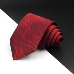 New Men's Tie Fashion Classic Polyester Stripe Paisley Red Blue Purple Wedding Party Designer Business 8cmJacquard Woven Necktie