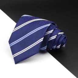 New Men's Tie Fashion Classic Polyester Stripe Paisley Red Blue Purple Wedding Party Designer Business 8cmJacquard Woven Necktie