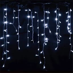 5M Christmas Garland LED Curtain Icicle String Lights Droop 0.4-0.6m AC 220V Garden Street Outdoor Decorative Holiday Light