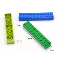 50pcs 2x10 Dots DIY Building Blocks Thick Bricks 16Color Educational Creative Compatible With 3006 Plastic Toys for Children