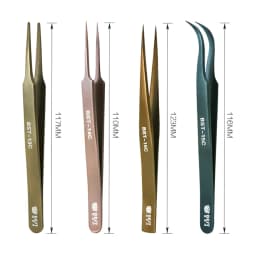 1Piece Ultra Precision Tweezers Antimagnetic Electroplate Forceps for Mobile Phone Tablet PC Picking Repair Tools