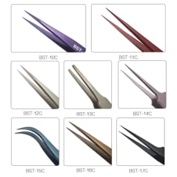 1Piece Ultra Precision Tweezers Antimagnetic Electroplate Forceps for Mobile Phone Tablet PC Picking Repair Tools