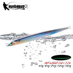 Hunthouse Fishing Metal Jig Lure Cutlassfish Shore Slow Cast Jigging 40g/60g/90g/120g/180g Sinking Bluefish Spinning Tackle