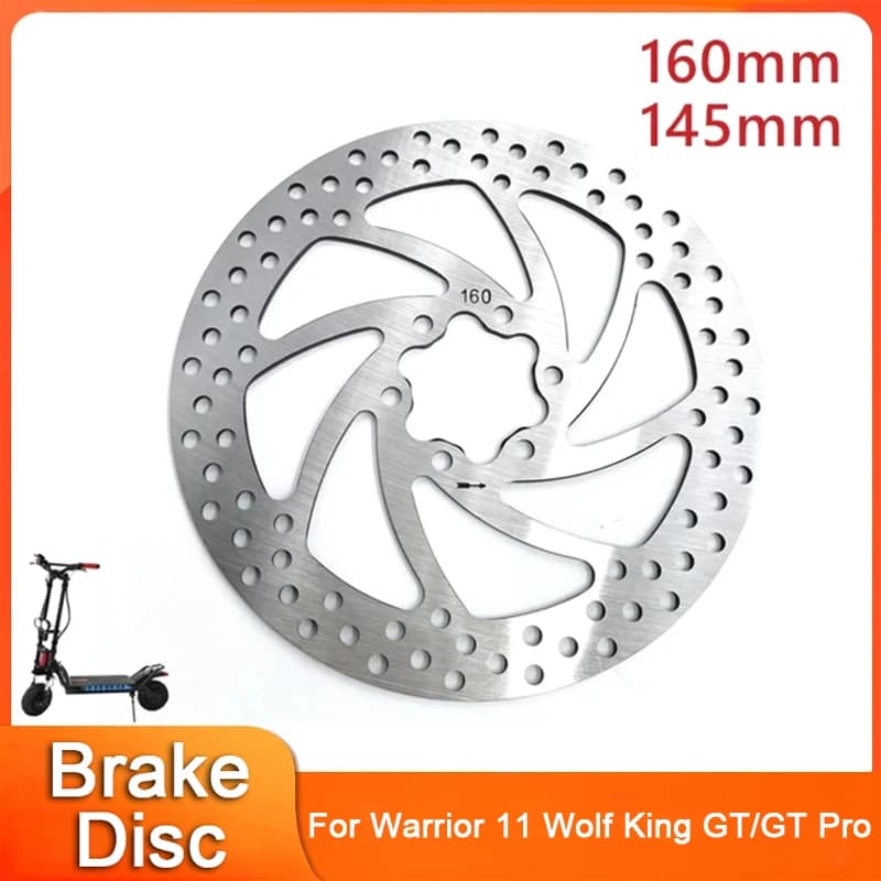 Kaabo 145mm 160mm Brake Disc for Kaabo Warrior 11 Wolf King GT/GT Pro Electric Scooter Parts Disc Brake Pads E-Scooter