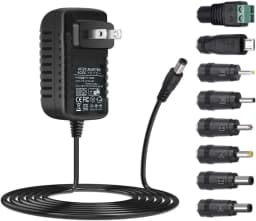 Universal AC Adapter 12V 2A Power Supply Charger 24W AC110V to DC12V 2000mA 1500mA 1000mA 500mA Power Driver 8 DC Plug Tips 12 V