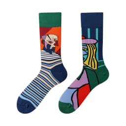 Cross Border New Spring/Summer Personalized Cartoon AB Fashion Socks Creative Cartoon Couple Cotton Socks