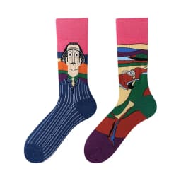Cross Border New Spring/Summer Personalized Cartoon AB Fashion Socks Creative Cartoon Couple Cotton Socks