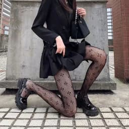 New Goth Lolita Cosplay JK Girls Tights Women Sexy Retro Gothic Kawaii Cross Print Club Stockings Nylon Socks Fishnet Pantyhose