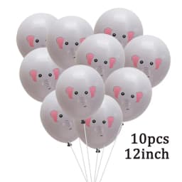 10Pcs 12inch Animal Printed Giraffe Latex Balloons Kids Happy Birthday Party Decoration Baby Shower Jungle Safari Party Supplies