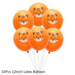10Pcs 12inch Animal Printed Giraffe Latex Balloons Kids Happy Birthday Party Decoration Baby Shower Jungle Safari Party Supplies