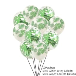 10Pcs 12inch Animal Printed Giraffe Latex Balloons Kids Happy Birthday Party Decoration Baby Shower Jungle Safari Party Supplies
