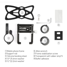 GUB P10 Bicycle Phone Holder 3.5-6.8 inch Mobile Phone Holder For Electric Bike Motorcycle MTB Road Bike Handlebar Phone Stand