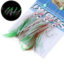 Sabiki Soft Fishing Lure Hooks Tackle Saltwater Artificial 5 / 6 Hooks Fishing Lures Sea Boat Beach Pier Lure String Hook