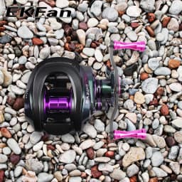 EKfan Alloy Aluminum Knobs Baitcasting Reel Fishing Accessory DAI&SHI Of 105MM Carbon Fiber Fishing Reel Handle