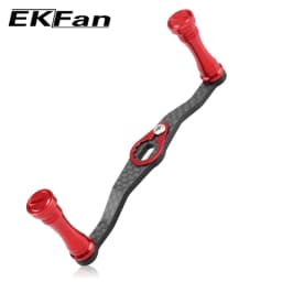 EKfan Alloy Aluminum Knobs Baitcasting Reel Fishing Accessory DAI&SHI Of 105MM Carbon Fiber Fishing Reel Handle