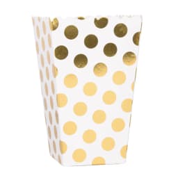 6pcs Rose Gold Pink Stiff Paper Mini Party Popcorn Boxes Pop Corn Candy/ Sanck Favor Bags Wedding Birthday Movie Party Tableware