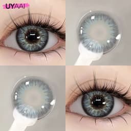 UYAAI Color Blue Contact Lenses 1 Pair Natural Eye Color Lens Yearly Colored Green Pupils For Eyes Contacts