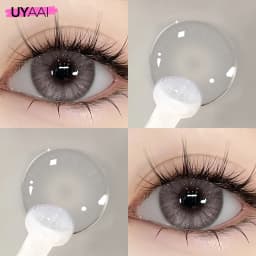 UYAAI Color Blue Contact Lenses 1 Pair Natural Eye Color Lens Yearly Colored Green Pupils For Eyes Contacts