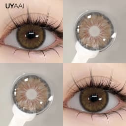 UYAAI Color Blue Contact Lenses 1 Pair Natural Eye Color Lens Yearly Colored Green Pupils For Eyes Contacts