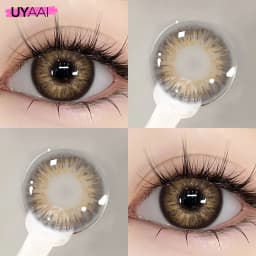 UYAAI Color Blue Contact Lenses 1 Pair Natural Eye Color Lens Yearly Colored Green Pupils For Eyes Contacts