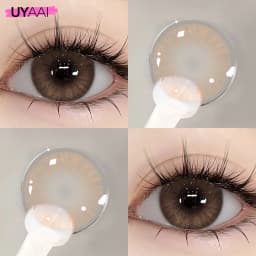 UYAAI Color Blue Contact Lenses 1 Pair Natural Eye Color Lens Yearly Colored Green Pupils For Eyes Contacts