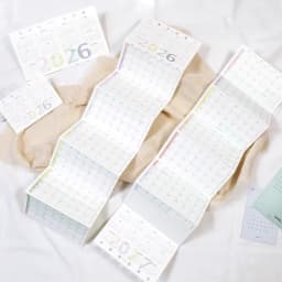 Fromthenon A6 A7 M5 2026 Calendar 8-folding 2026 Loose-leaf Notebook Calendar Year Month Plan Schedule Loose-leaf Inner Page