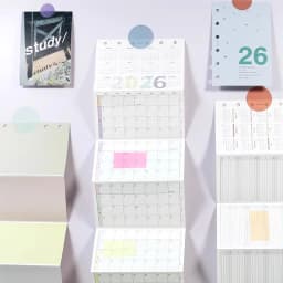 Fromthenon A6 A7 M5 2026 Calendar 8-folding 2026 Loose-leaf Notebook Calendar Year Month Plan Schedule Loose-leaf Inner Page
