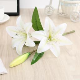 3Heads Artificial Flowers Lily Real Touch Fake Flowers for Wedding Home Party Garden Office Decoration Plastic Lily Faux Flowers