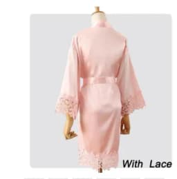 Summer Lace Sleepwear Bride&Bridemaid Wedding Robe Gown Solid Embroidery Kimono Bathrobe Women Casual Home Night Dress M L Xl