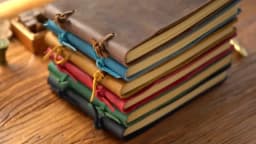 Genuine Leather Sketchbook Retro Painting Notebook Boy"s Girl Student Leather Binding Notebook Classic Handmade Notepad