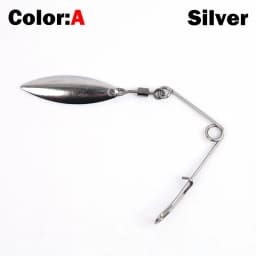 OUTKIT 10pcs 1.2g Spinner Fishing Lure Bait Spoon Swisher Buzzbait Bass Wire Bait Popper Vib Spinnerbait Lures Tackle Barb Pesca