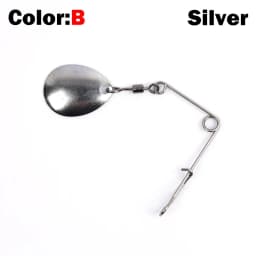 OUTKIT 10pcs 1.2g Spinner Fishing Lure Bait Spoon Swisher Buzzbait Bass Wire Bait Popper Vib Spinnerbait Lures Tackle Barb Pesca