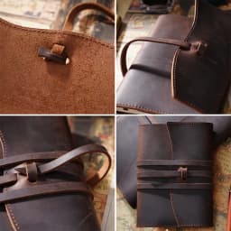 AIGUONIU Genuine Leather Notebook Planner Book Cover A6/A5 Size For MD Diary Original Journal Drawing Sketchbook