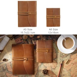 AIGUONIU Genuine Leather Notebook Planner Book Cover A6/A5 Size For MD Diary Original Journal Drawing Sketchbook