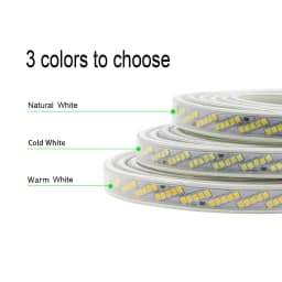 320LED/m LED Strip Light Oblique 5 Rows SMD 2835 Dimmable Super Bright AC 220V 230V 240V Rope Lights IP67 Outdoor Indoor Decor