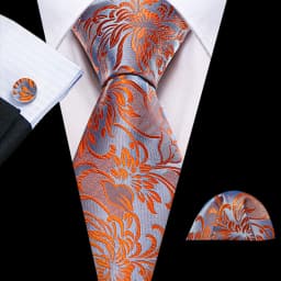 Fashion Red Blue Teal Floral Men Tie Set Necktie Handkerchief Cufflinks Wedding Gift Barry. Wang Tie Pin Brooches A-6074