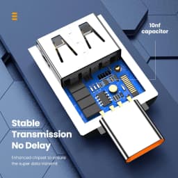 10A USB OTG To Type C Data Transfer Adapter Type C Female to USB Male Converter Fast Charging Adapter For Samsung Xiaomi Huawei