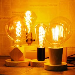 220V 110V Retro Wood Table Lamp E27 Socket Vintage Desk Lamp Base Holder EU Plug Bedside Lamp Decor Wooden Base Table Light