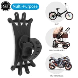Bicycle Scooter Mobile Phone holder 360° Rotation Handle Mobile Phone GPS Silicone Bracket Bicycle Scooter Stand for cell phone